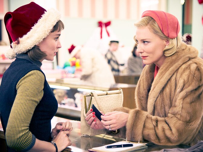 Rooney Mara, left, and Cate Blanchett star in "Carol."