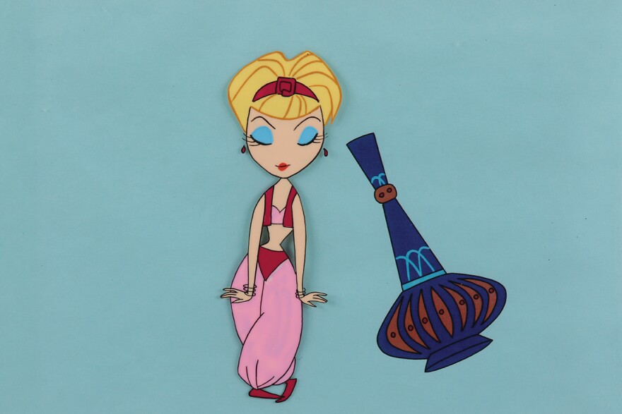 Jeannie production cel from the openIng credIts of "I Dream of Jeannie."