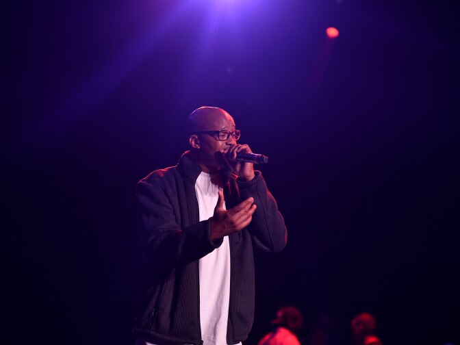 Rapper Warren G performs on stage at the premiere of "G-Funk" during the 2017 Los Angeles Film Festival at The Theater at Ace Hotel on June 16, 2017 in Hollywood, California.