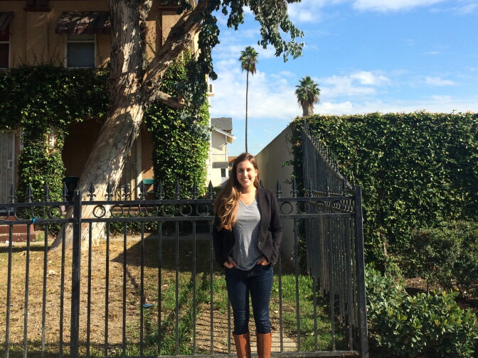 Alina Evans lived in an apartment on Van Buren Place for two months. When she moved in, she found that at night, the Jefferson Drill Site was "lit up like mission control."Her apartment was several feet from the fenceline with Freeport McMoRan's drill operations. 
