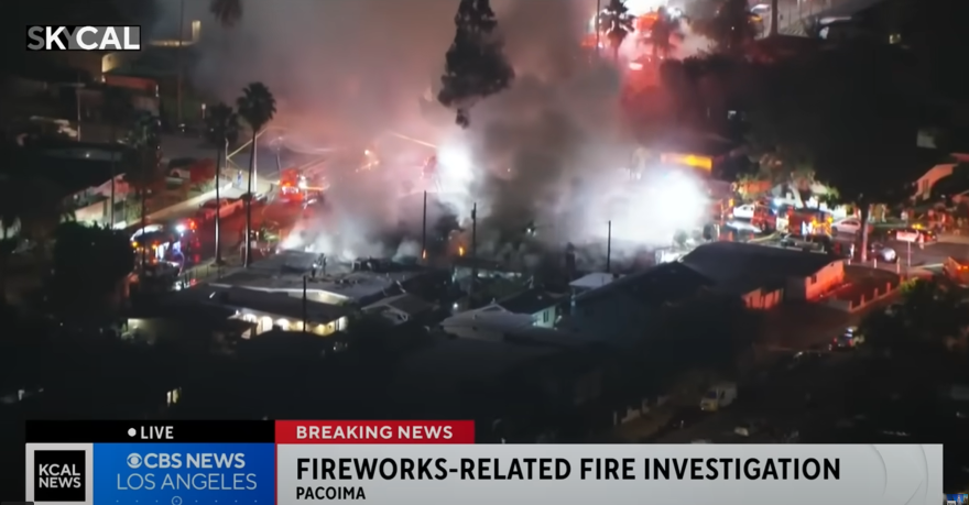 Fireworks on display at a TNT Fireworks stand in Inglewood, California on July 3, 2017. (Photo: Darryl Barker/KPCC)