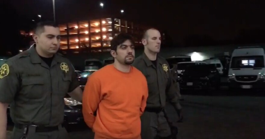 Hossein Nayeri escaped just over a week ago and was returned to Orange County jail on Sunday. Authorities say he was apprehended after a short chase on foot near a Whole Foods parking lot in San Francisco.