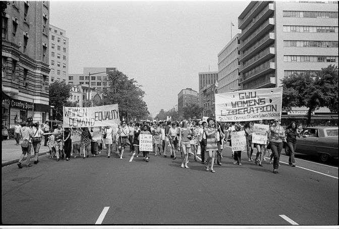 Women's liberation march, Washington DC, 1970.
