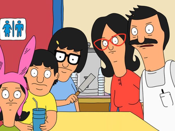 The Belcher family of Bob's Burgers.