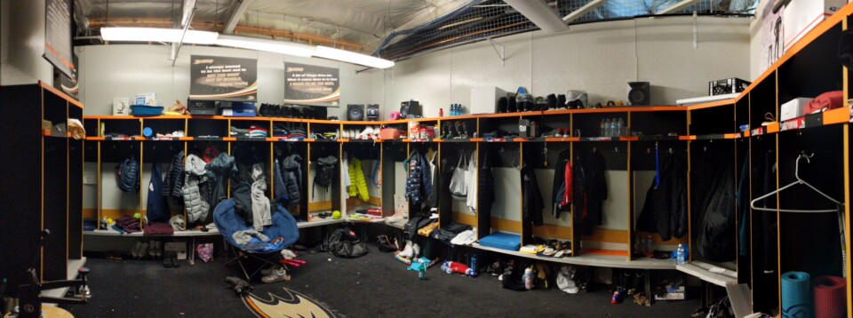 The Rinks in Lakewood provides a private, locked locker room for its figure skating athletes. These athletes might have skates that run around $3,000 per pair, and this space helps to keep them secure.