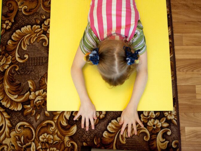 Oxana goes to phsyical therapy classes everyday to work with her disability that impedes her ability to walk.