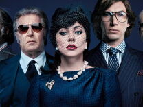 A photo of the cast of the movie "House of Gucci"