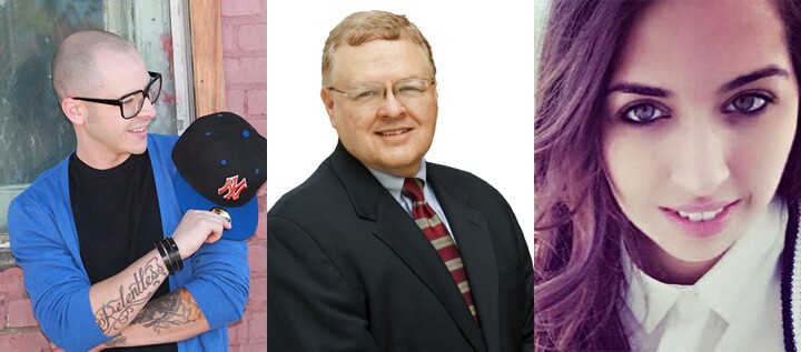 L-R: Curt Cuscino, CEO, HypeLife Brands; John Jackson, director of Cal State Fullerton's Center for Entrepreneurship and Sophia Parsa, founder of Toot