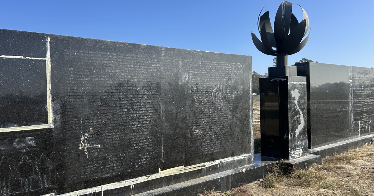 OC's $1M Vietnam War Memorial sits cracked and unfinished while its benefactor serves prison time