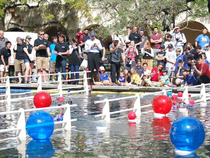 A scene from the Millikan Aquamania competition last year. 
