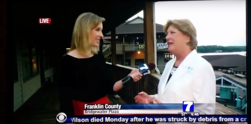 Still from live CBS video feed during Moneta shooting on August 26, 2015