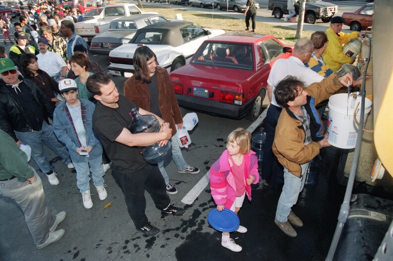 The Big One: USA-EARTHQUAKE-WATER LINES