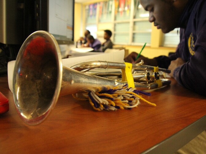 Music is so important at Edna Karr that some kids tote their instruments to class. "Band is everything for some of our kids," says Assistant Principal Margaret Leaf. "It gives them an identity."