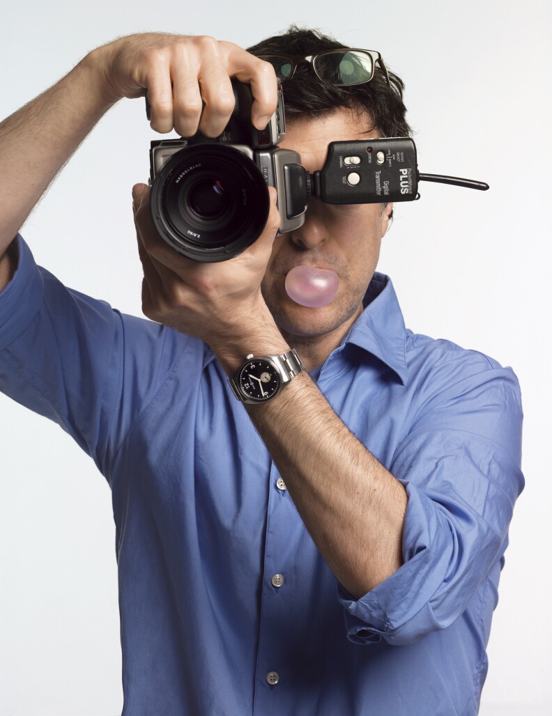 Photographer, Robert Trachtenberg turning the camera on himself 