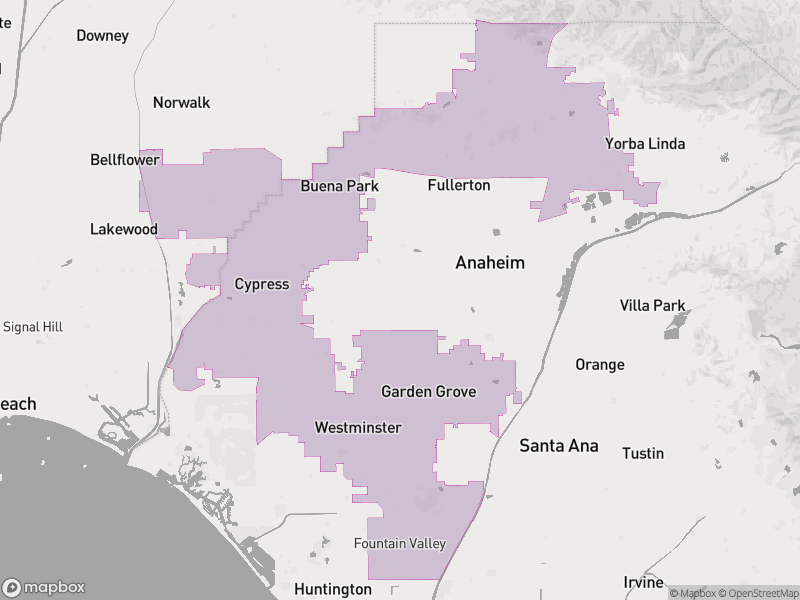 Boundaries of House District 45