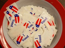 NORWALK, CA - OCTOBER 22:  Voters cast their ballots in early voting at the Los Angeles County Registrar of Voters office on October 22, 2008 in Norwalk, California. With less than two weeks left before the November 4 presidential election, early voting is underway in 31 states including California where Angelenos began casting their votes on October 6.  (Photo by David McNew/Getty Images)