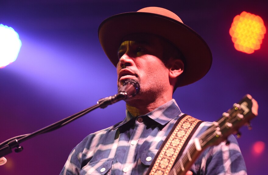 MANCHESTER, TN - JUNE 12:  Ben Harper & The Innocent Criminals perform on stage during the 2015 Bonnaroo Music & Arts Festival - Day 2 on June 12, 2015 in Manchester, Tennessee.  (Photo by Jason Merritt/Getty Images)