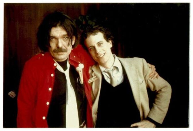 Gary Lucas (right) with Don Van Vliet, AKA Captain Beefheart in 1980