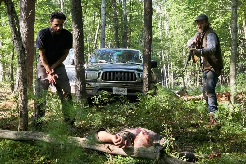Christopher Abbott, Joel Edgerton, and Chase Joliet star in "It Comes at Night."