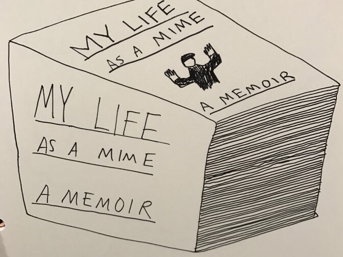 A doodle from one of comedian Demetri Martin's notebooks. 