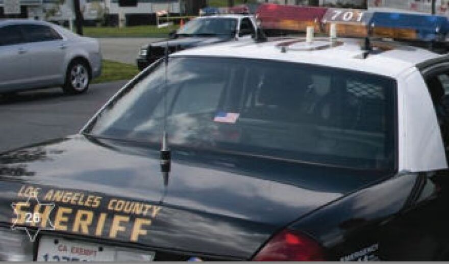 LA County Sheriff's Department patrol vehicle.