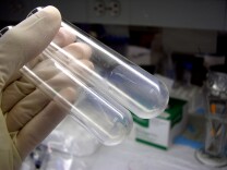 DNA testing in a lab.