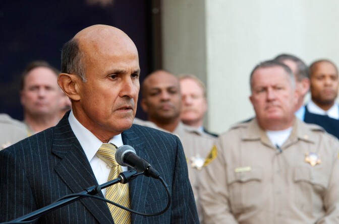 On Monday Dec. 9 Los Angeles Sheriff Lee Baca held a press conference to respond to the F.B.I. arrests of 17 Los Angeles sheriff's deputies.