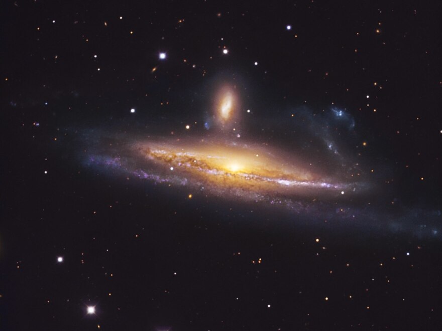 The pair of galaxies NGC 1531/2, engaged in a spirited waltz, is located about 70 million light-years away toward the southern constellation Eridanus (The River).