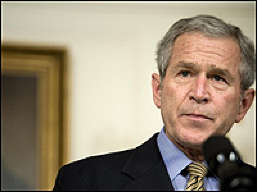 President Bush says he wants a war-funding bill with no timetable attached.