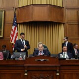 WASHINGTON, DC - APRIL 03: House Judiciary Chairman Rep. Jerrold Nadler (D-NY) (C) conducts a House Judiciary Committee markup vote on a resolution to issue a subpoena to the Justice Department to receive the full unredacted Mueller report, on Capitol Hill April 3, 2019 in Washington, DC. The committee voted 24-17 and passed the resolution in favor of a subpoena. (Photo by Mark Wilson/Getty Images)