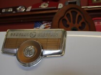 A classic General Electric refrigerator. 
