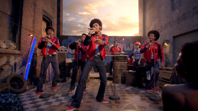 A still from Baz Luhrmann's hip hop series "The Get Down."