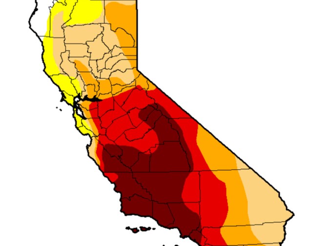 Nearly two-thirds of California was in extreme or exceptional drought in mid-May 2016 when water manager Joe Zoba passed his stress test, allowing him to forgo mandatory water conservation.