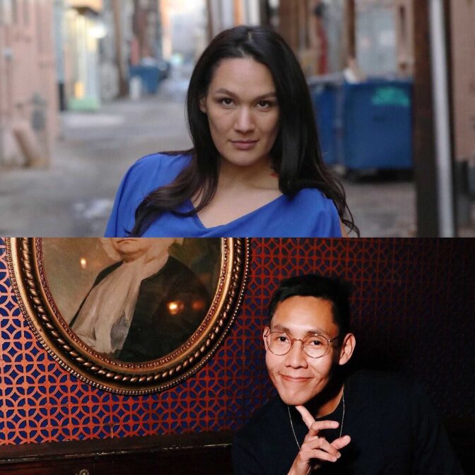 We're talking with comics Adrianne Chalepah (top image) and Brian Bahe (bottom image) during this conversation. 