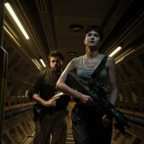 (L-R) Danny McBride (Tennessee) and Katherine Waterston (Daniels) star in "Alien: Covenant."