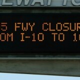 It's coming... a sign near Los Angeles International Airport advises motorists of the shut down of Interstate 405 for 53 hours starting on July 16 on on July 13, 2011 in Los Angeles, California. 