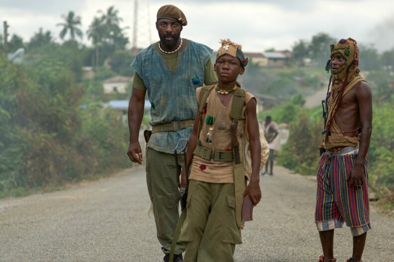 Idris Elba stars as Commandant in the new film, 'Beasts of No Nation.'
