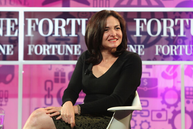 WASHINGTON, DC - OCTOBER 16:  Chief operating officer of Facebook Sheryl Sandberg speaks onstage at the FORTUNE Most Powerful Women Summit on October 16, 2013 in Washington, DC.  (Photo by Paul Morigi/Getty Images for FORTUNE)
