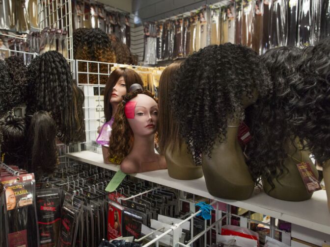 Min Cha Park, who owns Toto beauty supplies, thinks that she may lose revenue for some of her beauty products, but could gain new costumers that are drawn to the nearby Walmart and want wigs.