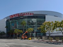 LOS ANGELES, CA - SEPTEMBER 19:  The L.A. Live entertainment complex, which includes the Staples Center and Nokia Theater, seen on September 19, 2012 in Los Angeles, California.  Anschutz Entertainment Group, the owner of the Staples Center arena and the NHL's Los Angeles Kings and the driving force behind an effort to build a professional football stadium in downtown Los Angeles announced today it is being put up for sale. Anschutz Entertainment Group, a subsidiary of the Anschutz Co. owned by Denver billionaire Philip Anschutz, also has a stake in the Los Angeles Lakers and the Los Angeles Galaxy. It also owns the L.A. Live entertainment complex in downtown Los Angeles and the O2 arena in London.  (Photo by Kevork Djansezian/Getty Images)