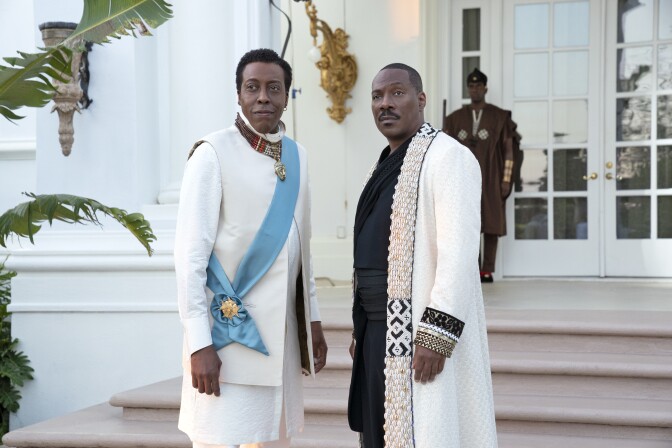 Arsenio Hall and Eddie Murphy star in COMING 2 AMERICA 
Photo: Quantrell D. Colbert
© 2020 Paramount Pictures