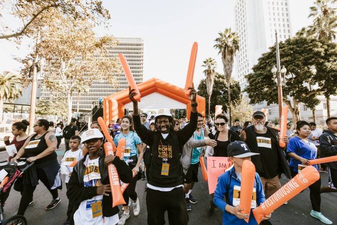The start of a previous year's HomeWalk (now titled WalkUnitedLA).