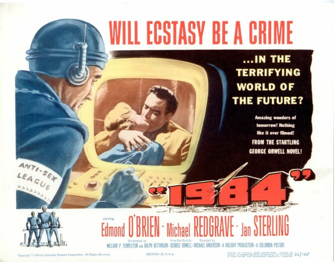 Edmund O'Brien and Jan Sterling in 1984. (Columbia Picture 1956)