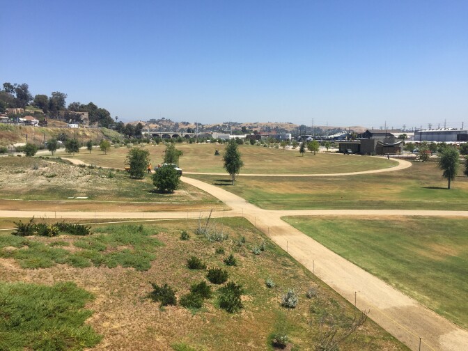 North facing view of LA State Historic Park.