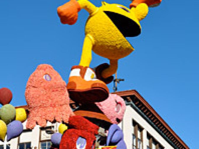 30th Anniversary of Pac Man 2011 Rose Parade float.