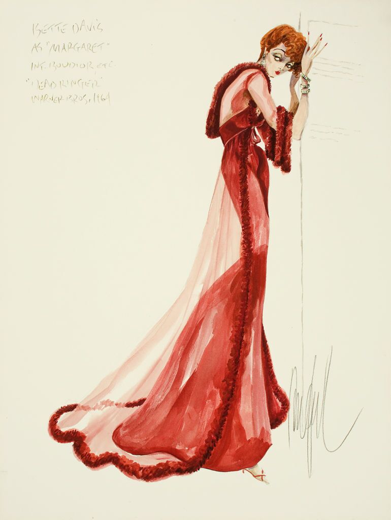  Costume design sketch from "Dead Ringer."