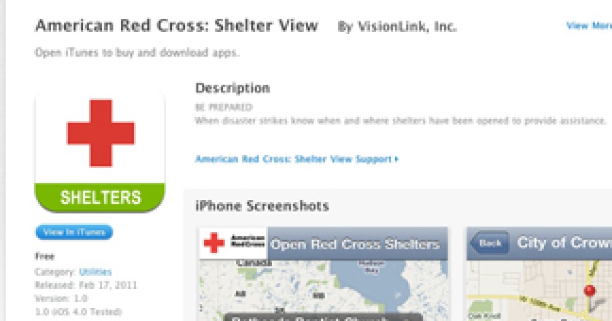 American Red Cross releases iPhone app to find emergency shelters | LAist