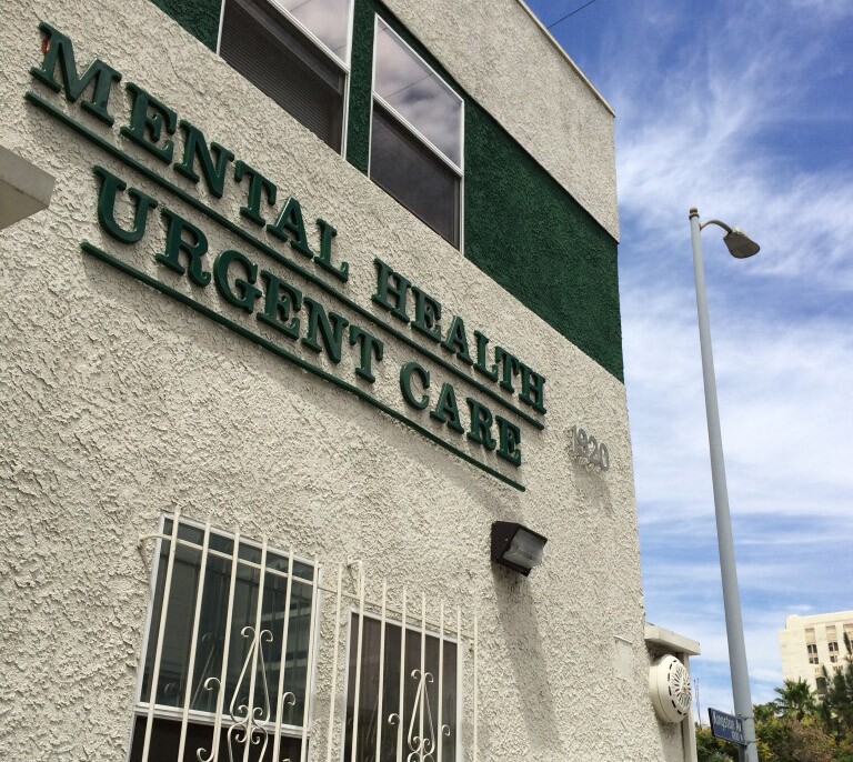 People come to this mental health urgent care center, across from County/USC hospital, with a range of mental health needs. Some need a refill of their psychiatric medications. Others have been placed on involuntary psychiatric holds and can remain here up to 23 hours.