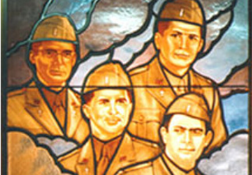 Stained glass window from the Chapel at the Pentagon.