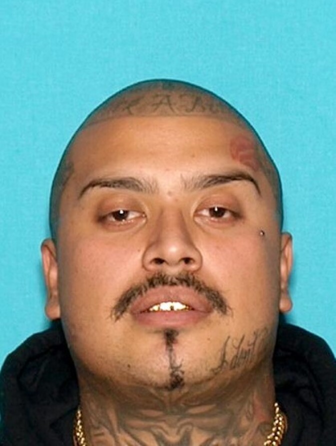 Irwin Garcia is one of three men still being sought following raids on the MS-13 gang on May 17, 2017.